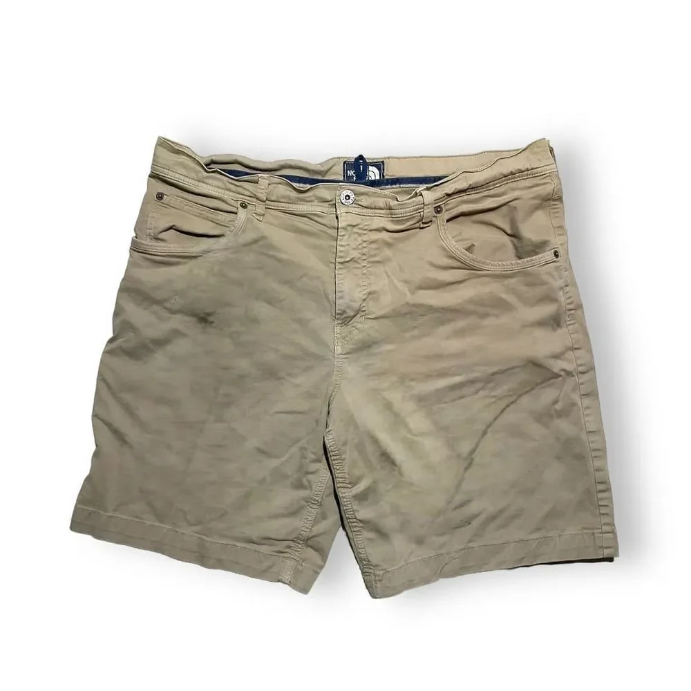 🧗‍♂️ The North Face Men’s Gray Chino Shorts Sz 36 🌫️‎ Rugged Comfort